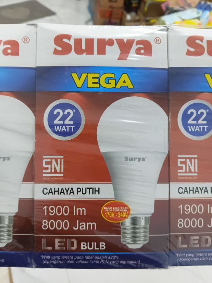 LAMPU SURYA VEGA 22 watt
