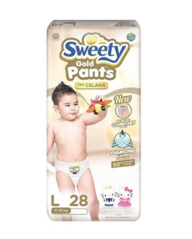 SWEETY GOLD PANTS L 28S
