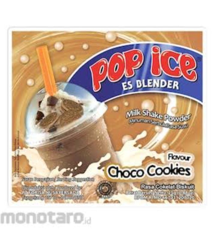 POP ICE COKLAT BISKUIT