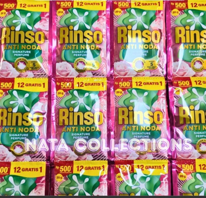 RINSO ROSE FRESH LIQ 12+1 96x20gr