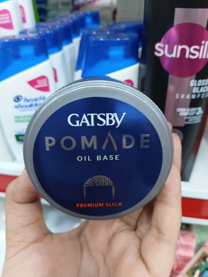 GATSBY POMADE OIL BASE BIRU 75g
