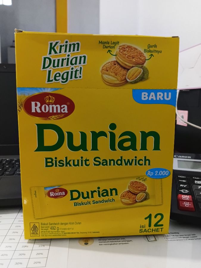 ROMA DURIAN SANDWICH BOX 6BOX12SCT41G