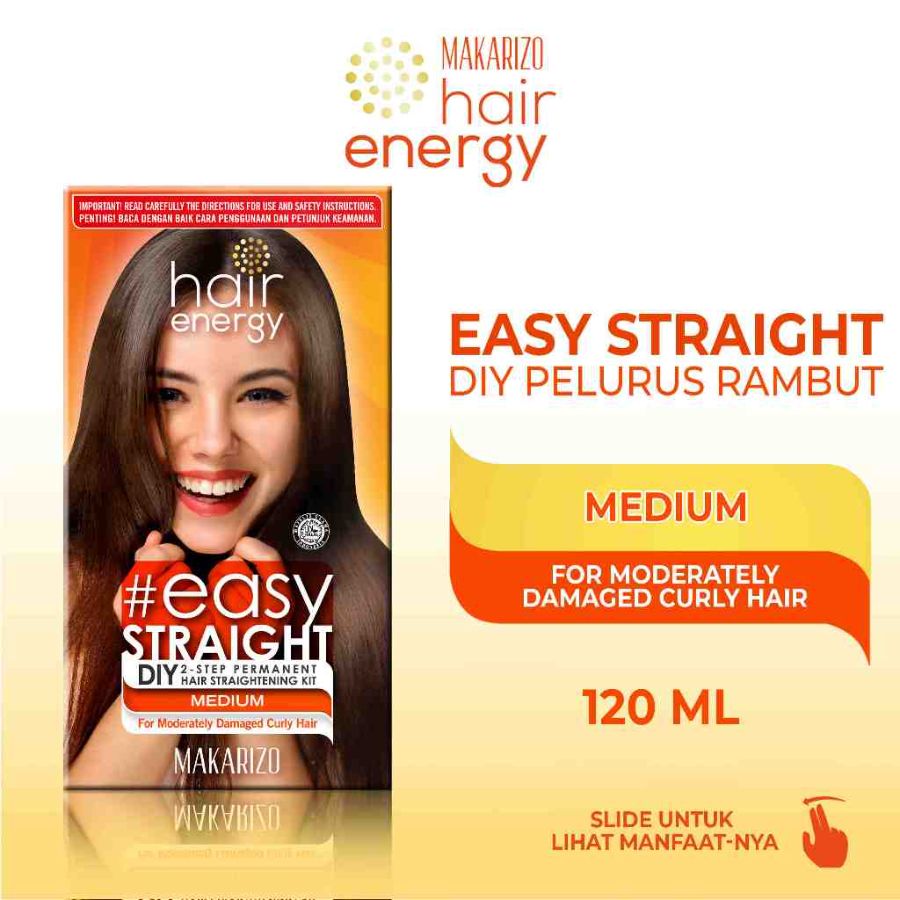 Makarizo Hair Energy Easy Straight For Non Damaged Curly Hair Medium