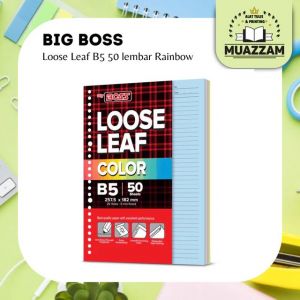 BigBoss Loose Leaf B5 50 Rainbow