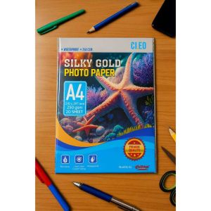 Cleo Kertas Foto Silky Gold A4 260 @20