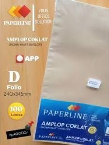 Paperline Amplop Coklat Folio D @100