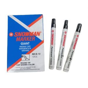 Snowman Spidol Permanen Hitam