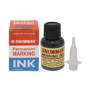 Snowman Tinta Permanen Hitam