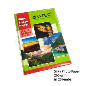 V-Tec Kertas Foto Silky A4
