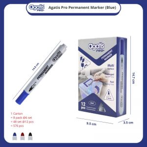 Agatis Pro Spidol Permanen Blue RM-P03-PC01