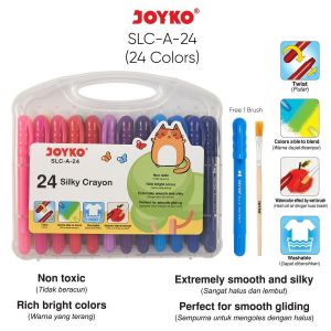 Joyko Silky Crayon 24 SLC-A-24