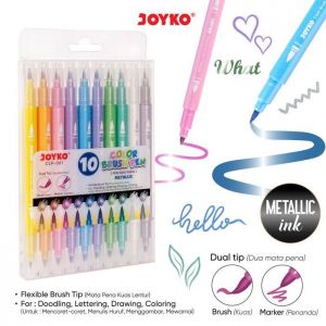 Joyko Brush Pen Metalic 10 CLP-061