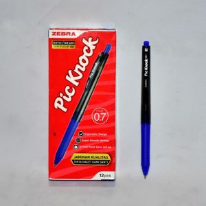 Zebra Pick Knock Biru 0.7