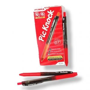 Zebra Pick Knock Merah 0.7