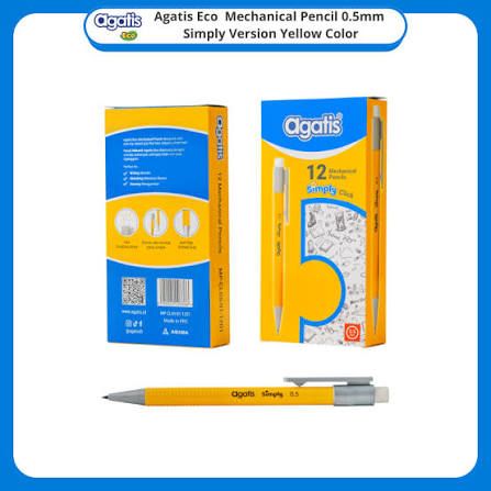 Agatis Pensil Mekanik Simply 0.5 Yellow