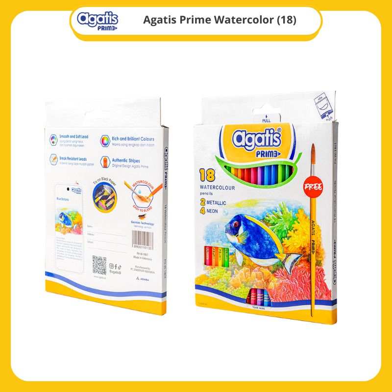 Agatis Prime Pensil 18 Warna