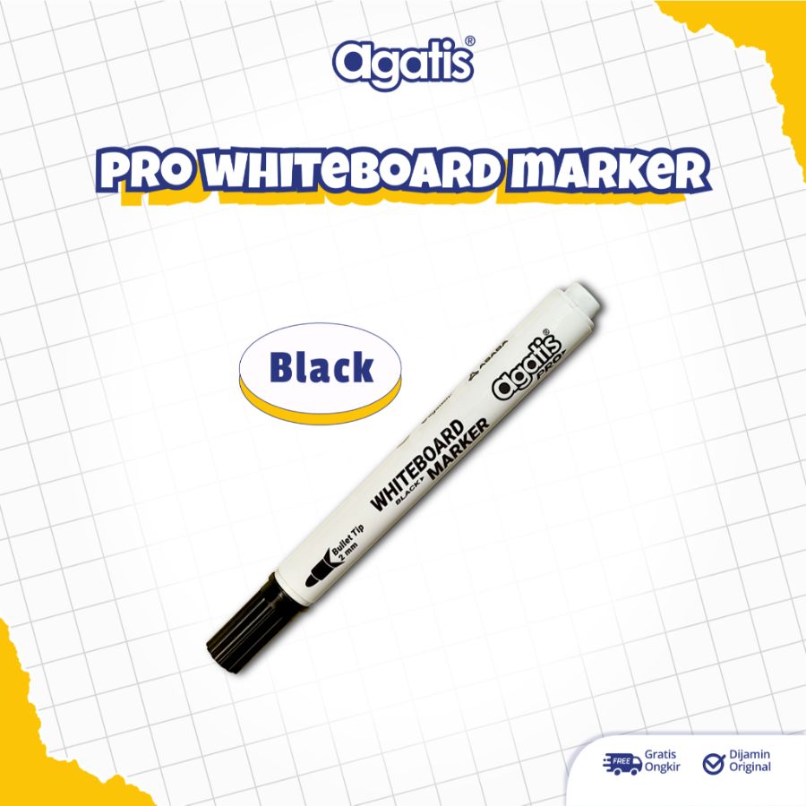 Agatis Pro Spidol WB Black RM-WB09-1201