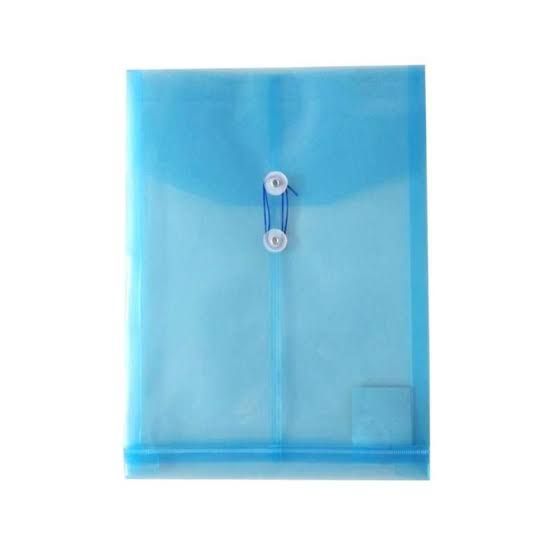 Amplop Tali Plastik Biru F4