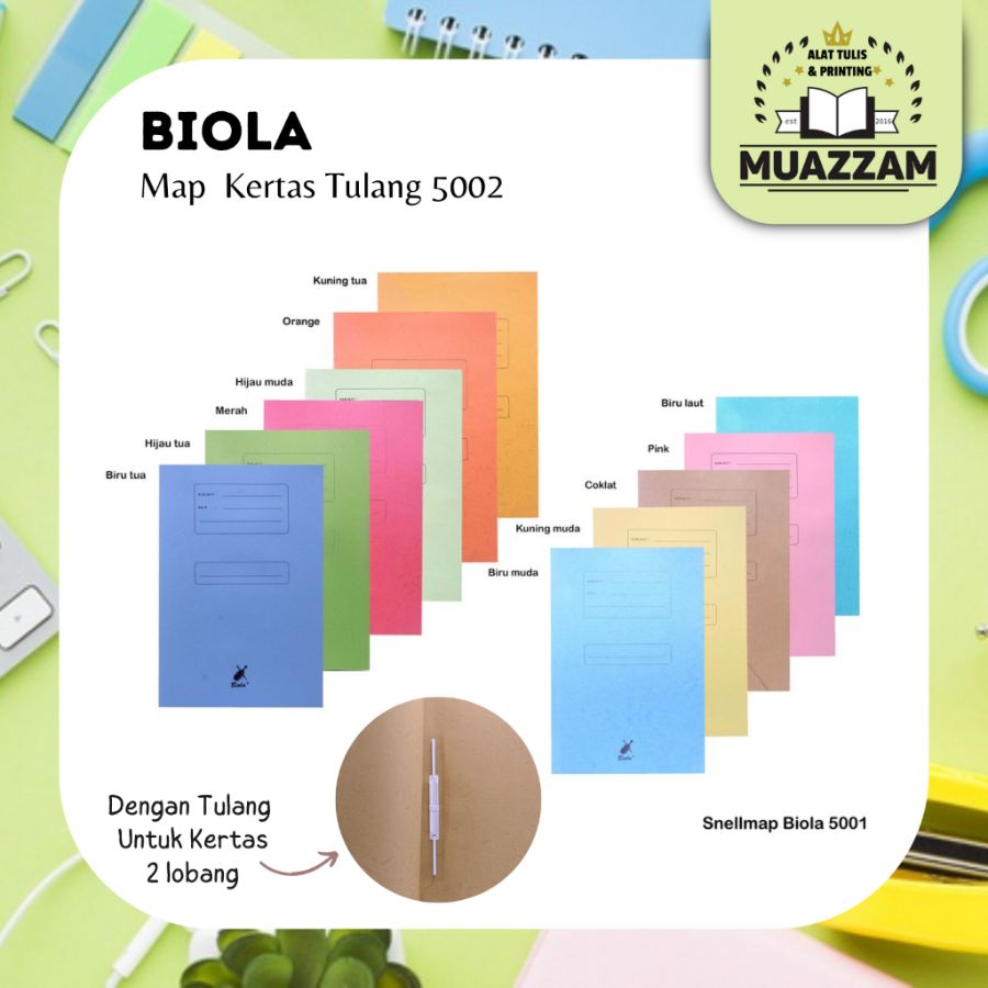 Biola Map Kertas Tulang 5001