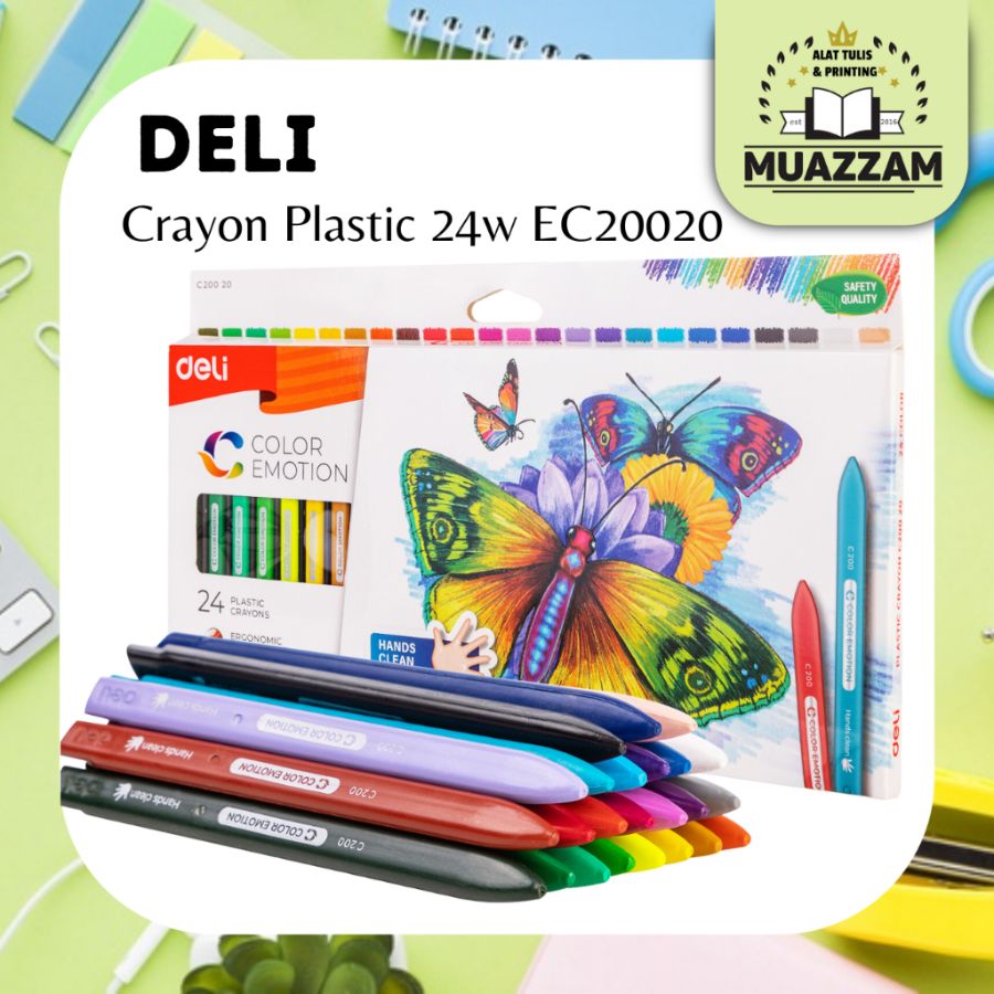 Deli Crayon Plastic 24w EC20020