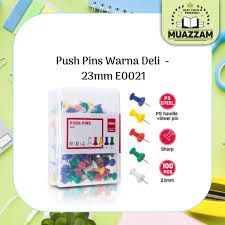 Deli Push Pins Warna 23mm E0021