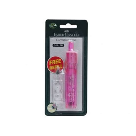 Faber Castell Correction Tape QJR-506 Pink + Refill