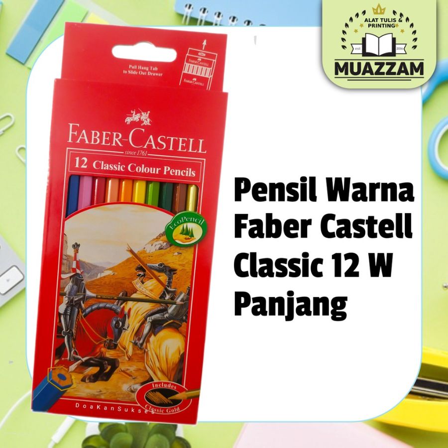 Faber Castell Pensil Warna Classic 12 L