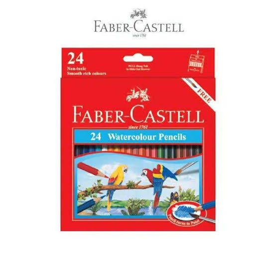 Faber Castell Watercolour Pencil 24 L + Kuas
