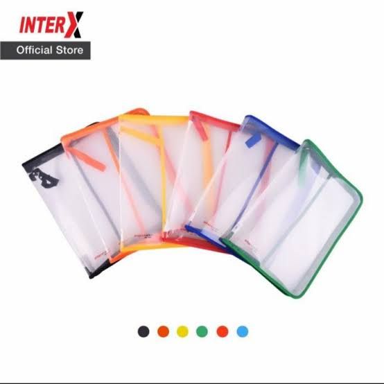 Folder Zipper Tas Plastik Tebal Jaring