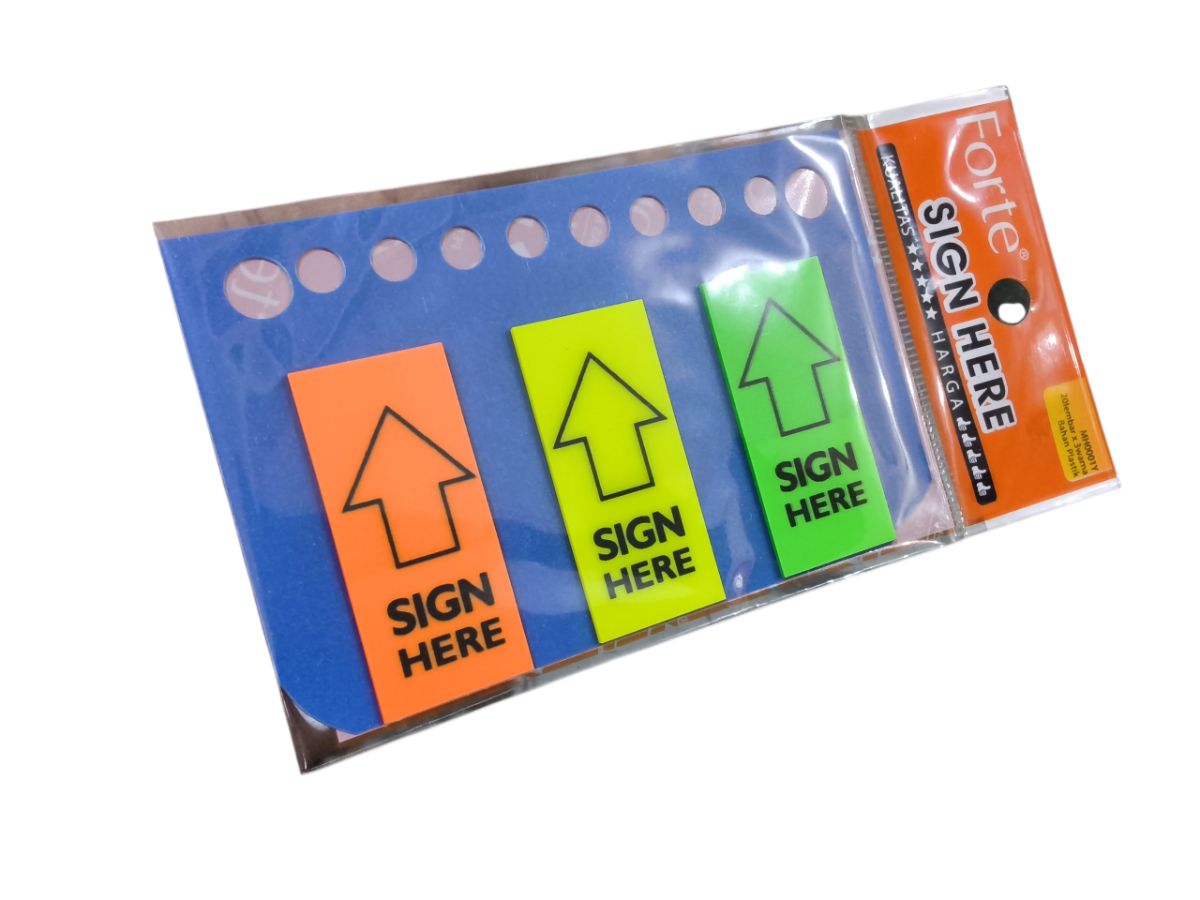 Forte Sticky Sign Here 20x3 MH0001Y