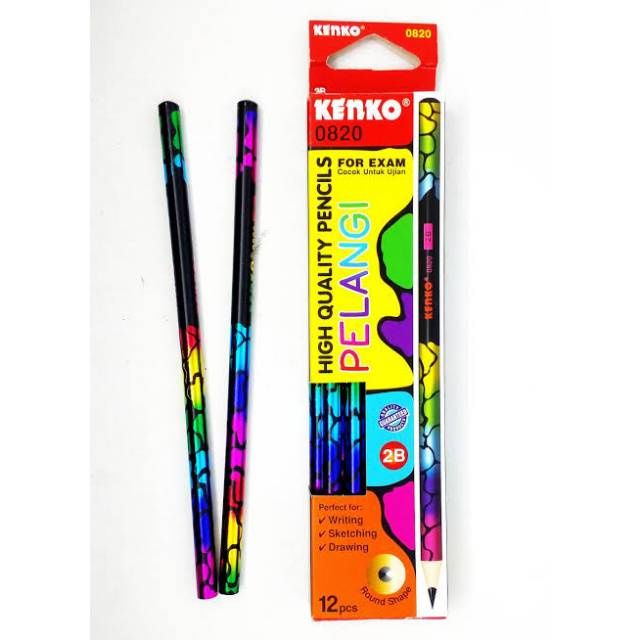 Kenko Pensil Kayu 0820 2B Pelangi