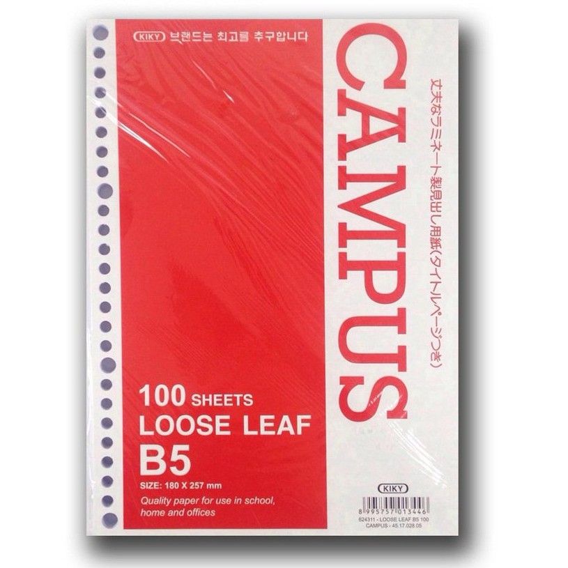 Kiky Loose Leaf B5 100 624311