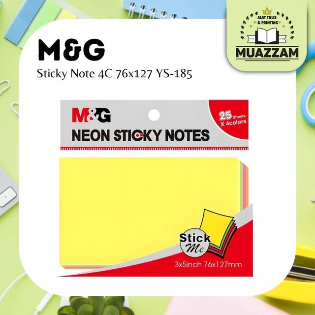 MNG Sticky Note 4C 76x127 YS-185