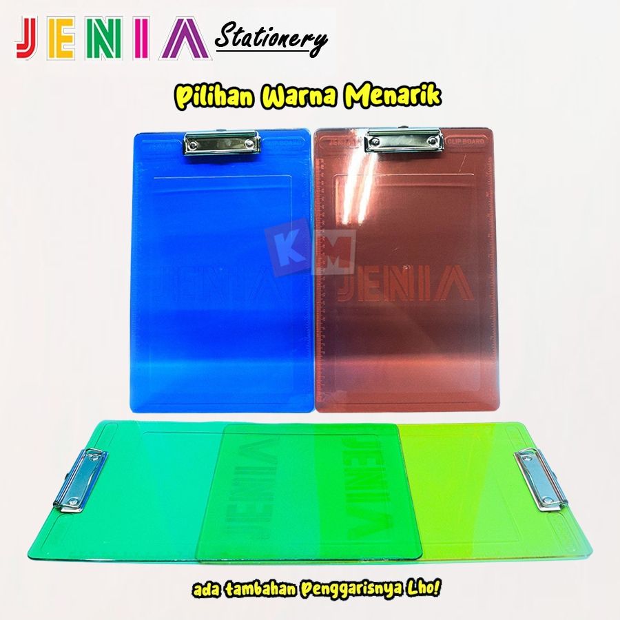 Papan Ujian Plastik Warna Polos