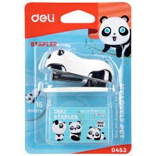 DELI STAPLER MINI PANDA + ISI NO. 10 0453