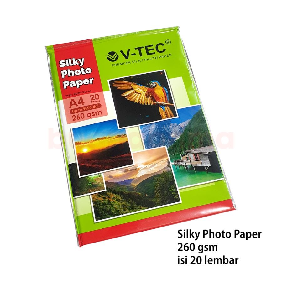 V-Tec Kertas Foto Silky A4