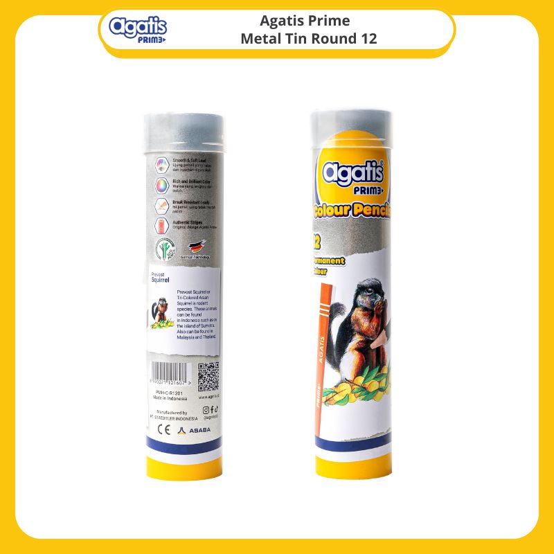 Agatis Prime Permanent Color Metal Tin Round 12 PMH-C-R1201