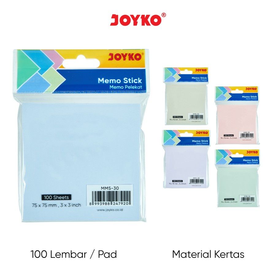 Joyko Sticky Note 75x75 MMS-30
