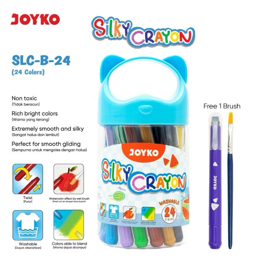Joyko Silky Crayon SLC-B-24