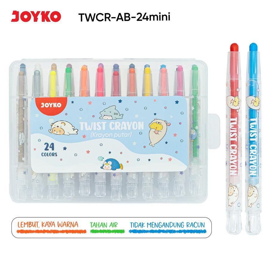 Joyko Twist Crayon 24 TWCR-AB-24MINI