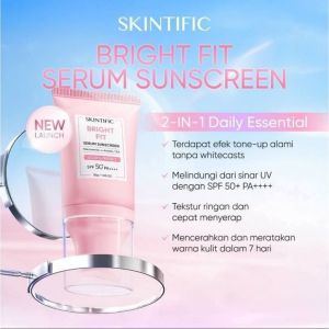 Skintific bright fit serum sunscreen SPF50 50gr