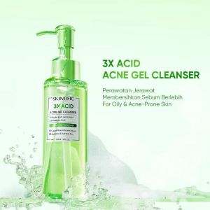 Skintific 3X acid acne gel cleanser 120ml
