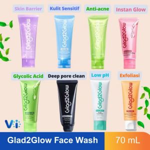 Glad2glow facial wash 60ml -all item