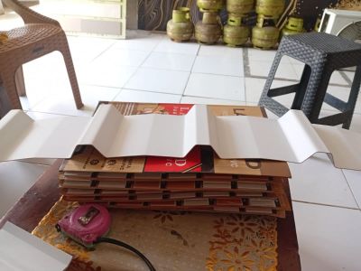 Atap upvc single/6m/60,000/sobat