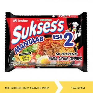 Mie sukses ayam geprek