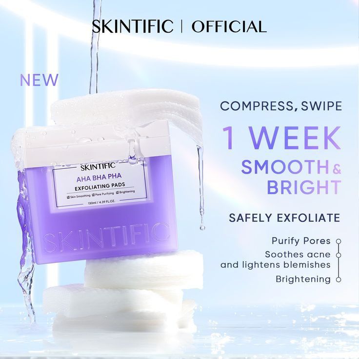Skintific AHA BHA Exfoliating pads