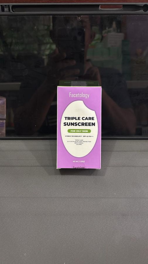 Facetology sunscreen oily spf40