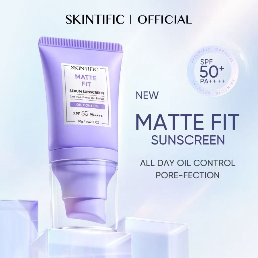 Skintific matte fit serum sunscreen 