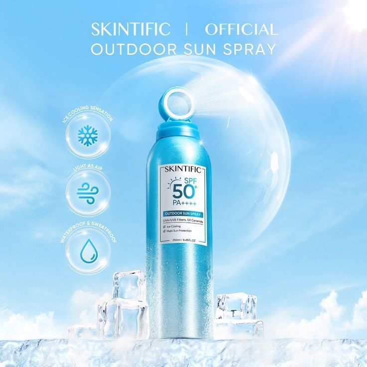 Skintific outdoor sun spray SPF50 250ml