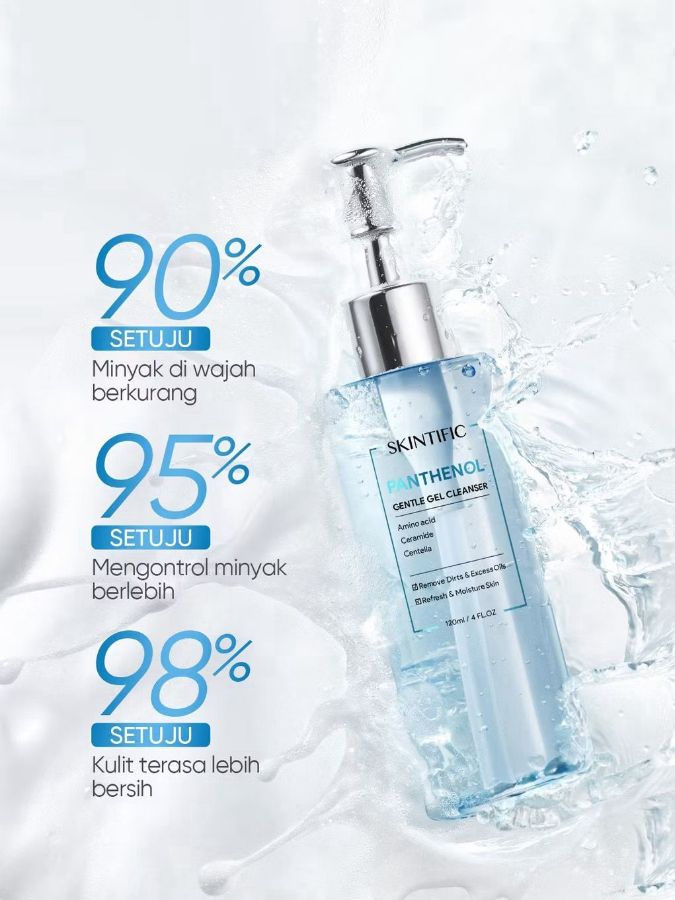 Skintific panthnol gentle gel cleanser 120ml